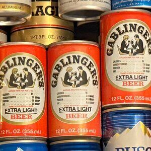 Gablinger's Extra Light Vintage Beer cans - Set of three